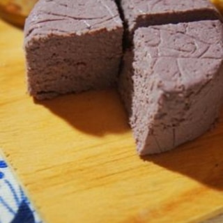 ビーガン仕様、黒豆豆乳で作る黒豆チーズ